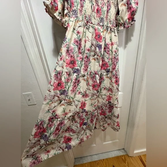 Baltic Born Tulsa Smocked Floral Maxi Dress  - SIZE 2XL - Picture 4 of 13